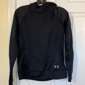 Black Under Armour raised neck hoodie